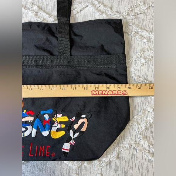 Authentic Walt Disney World Character Embroidered zipper Tote Bag Mickey Mouse - Picture 6 of 6